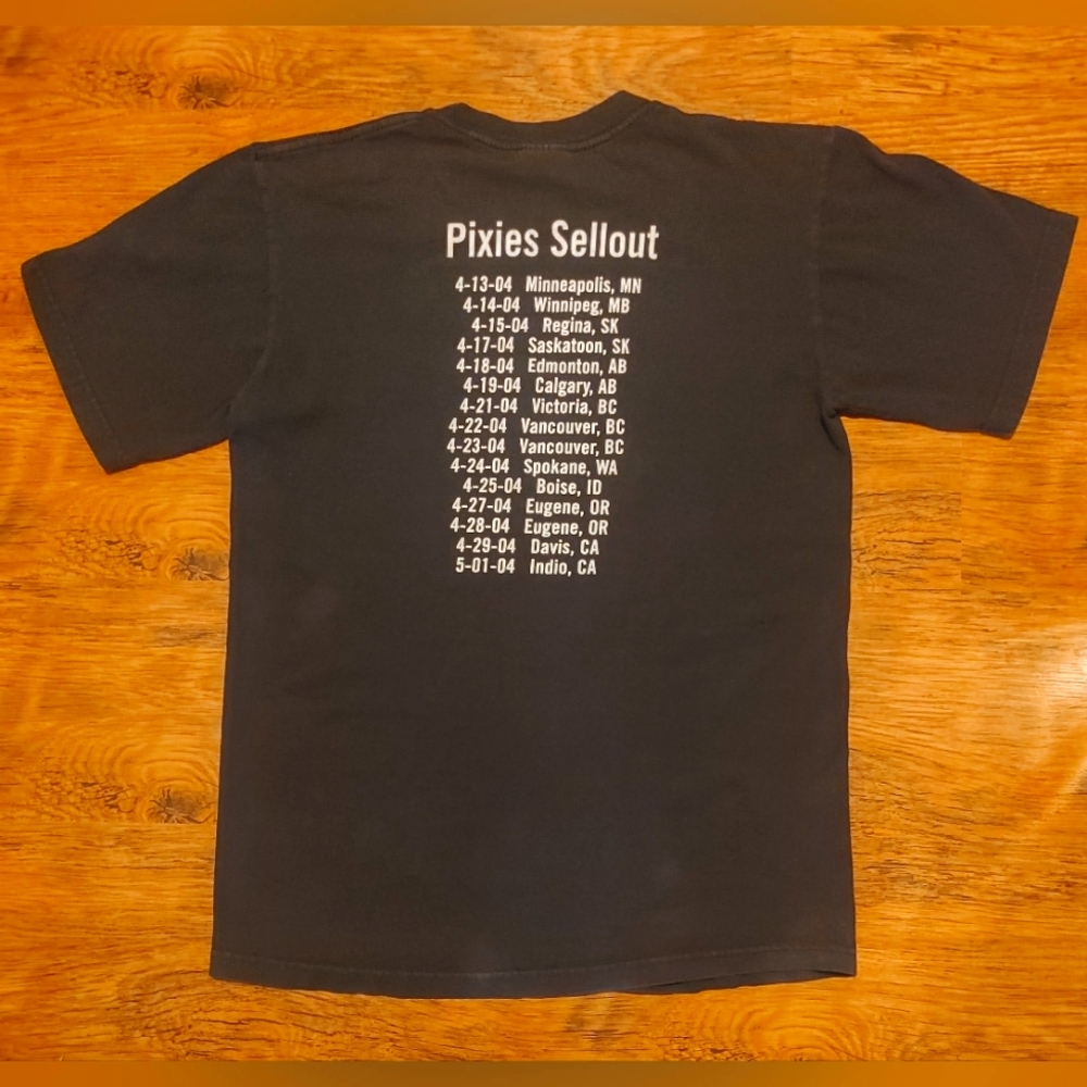 PIXIES band 2004 Sell Out Reunion vintage Tour shirt Concert Tee 90s Alternative
